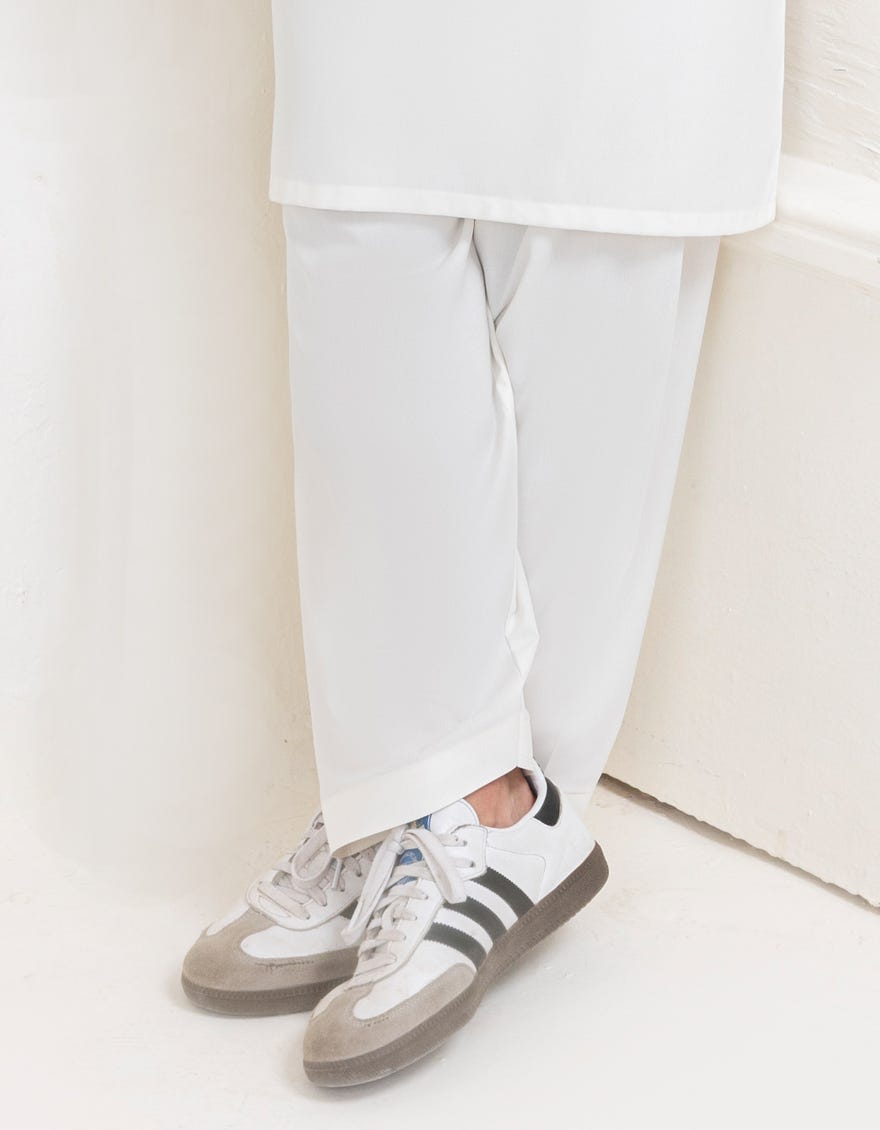 OFF WHITE COTTON SHALWAR