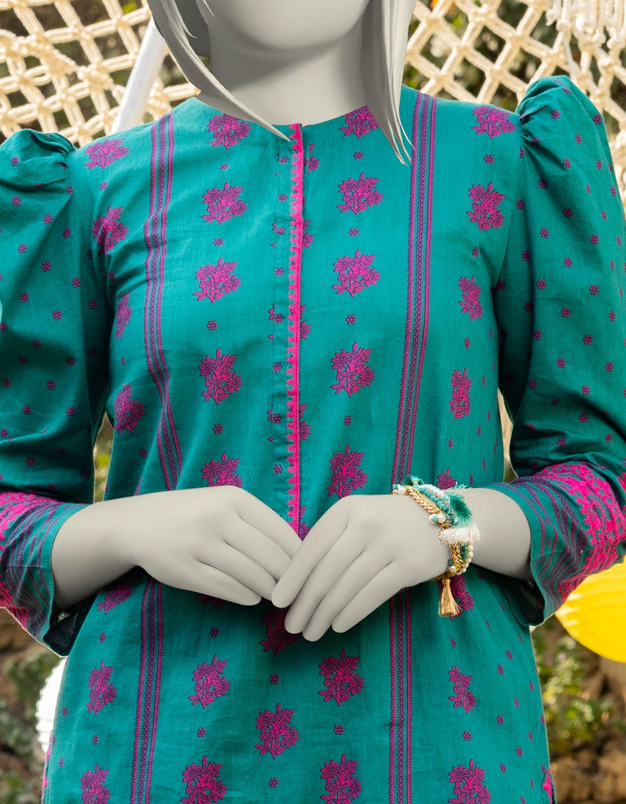 GREEN LAWN EMBROIDERED 2PC | JGK-S-JTST-25-402