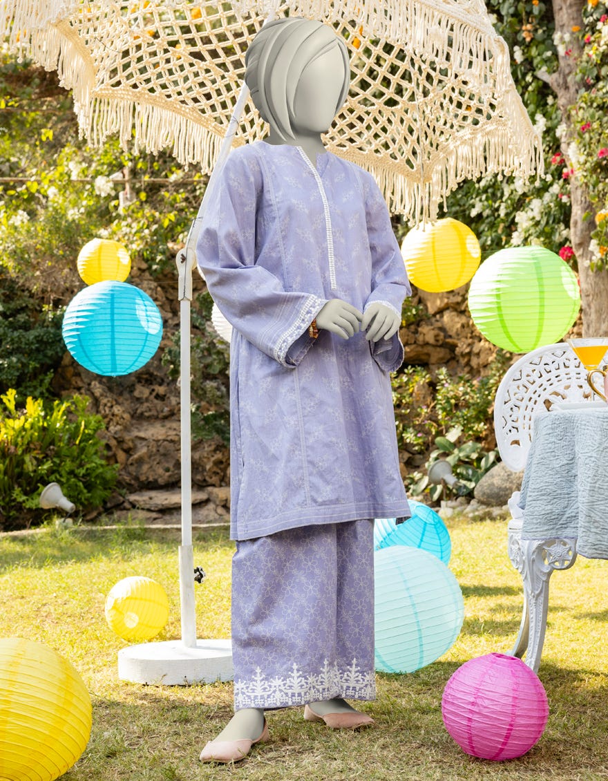 LILAC LAWN EMBROIDERED 2PC | JGK-S-JTST-25-404