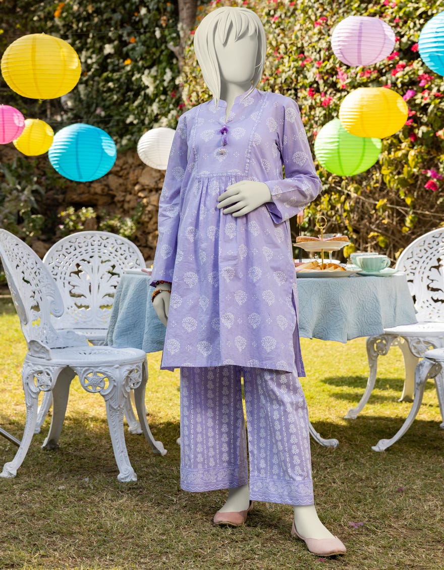 LILAC LAWN PRINTED 2PC | JGK-S-JTST-25-417