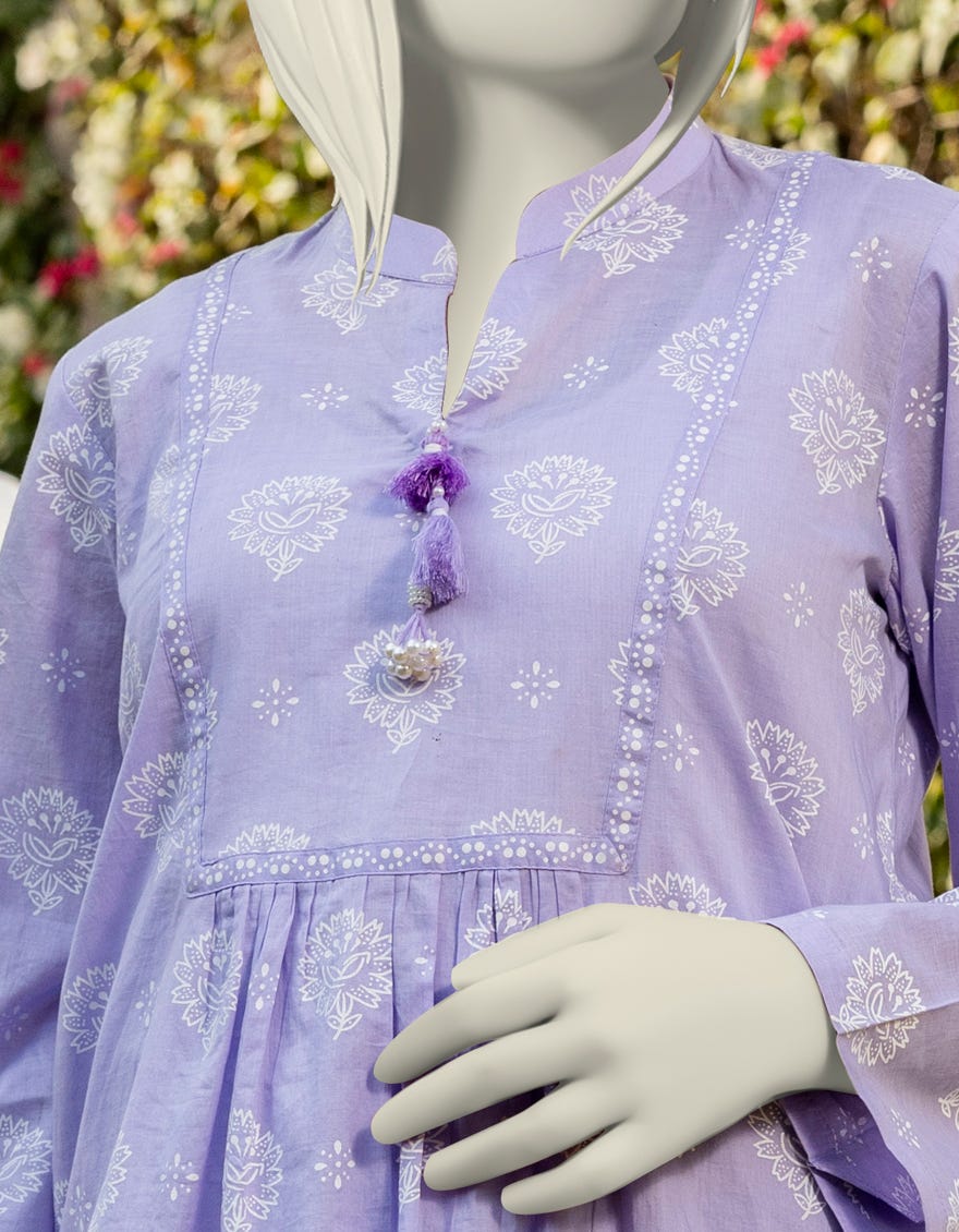 LILAC LAWN PRINTED 2PC | JGK-S-JTST-25-417