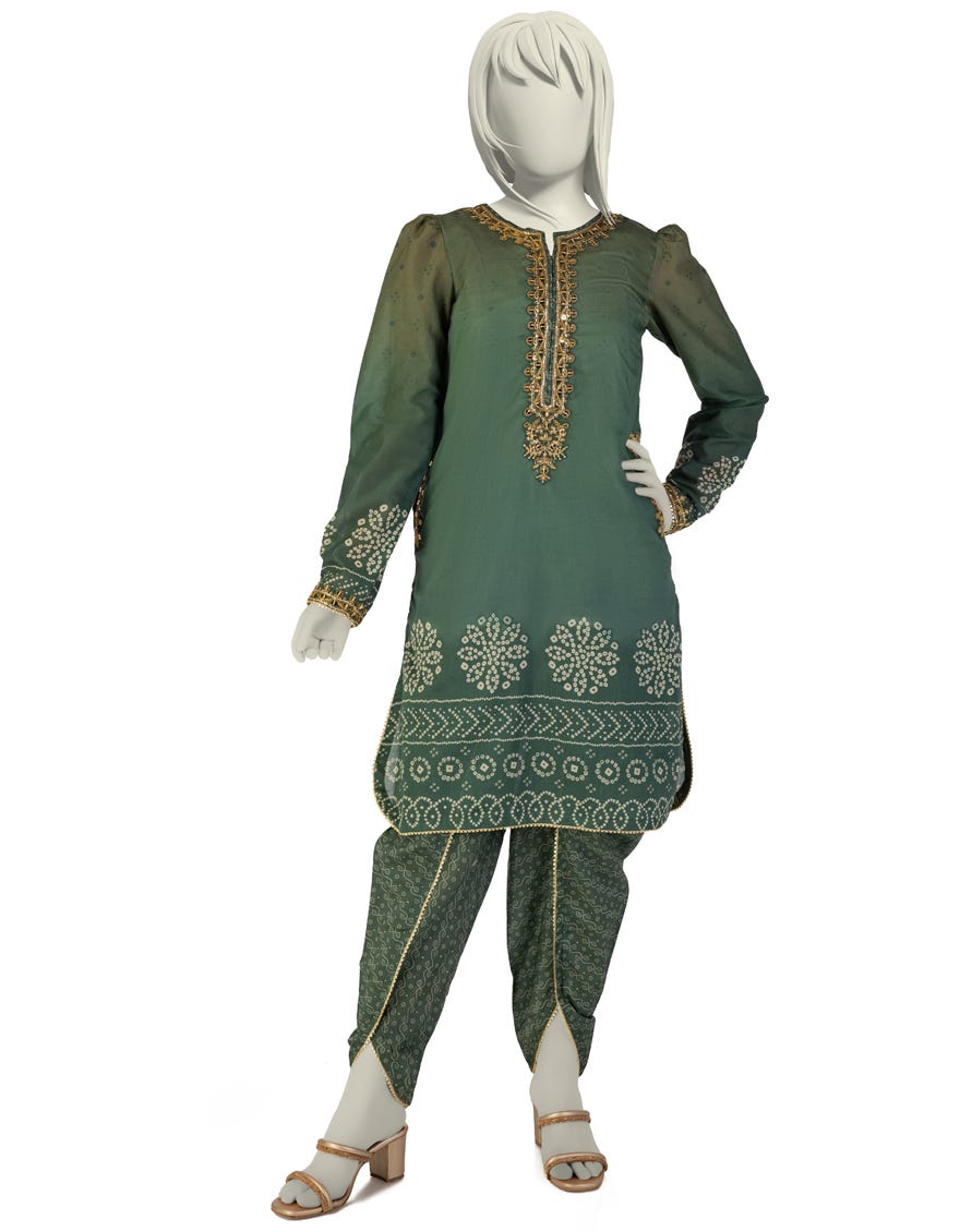 GREEN LAWN EMBROIDERED 2PC STITCHED