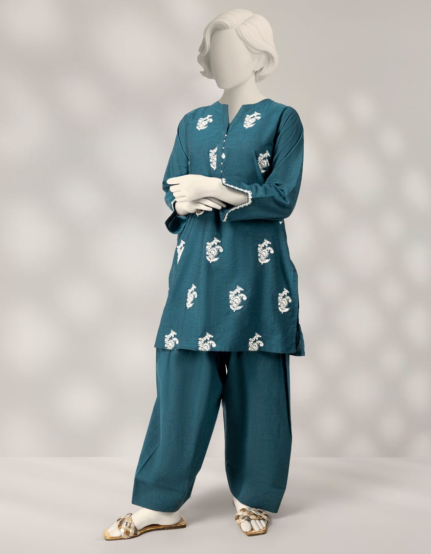 teal-chambray-embroidered-2pc-stitched-jtst25502s