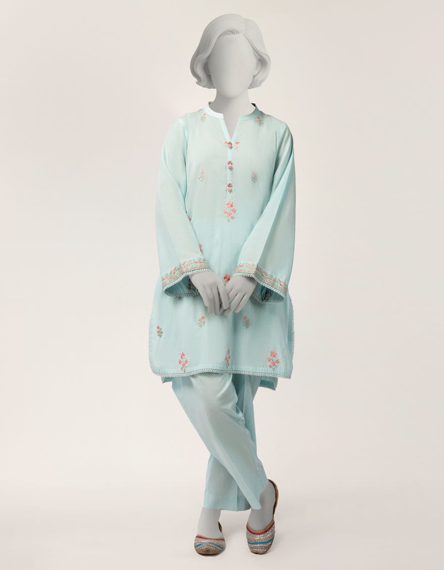 LILAC LAWN EMBROIDERED 2PC STITCHED