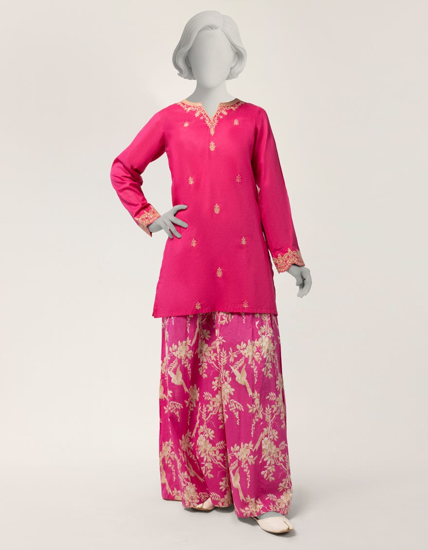 PINK LAWN EMBROIDERED 2PC STITCHED