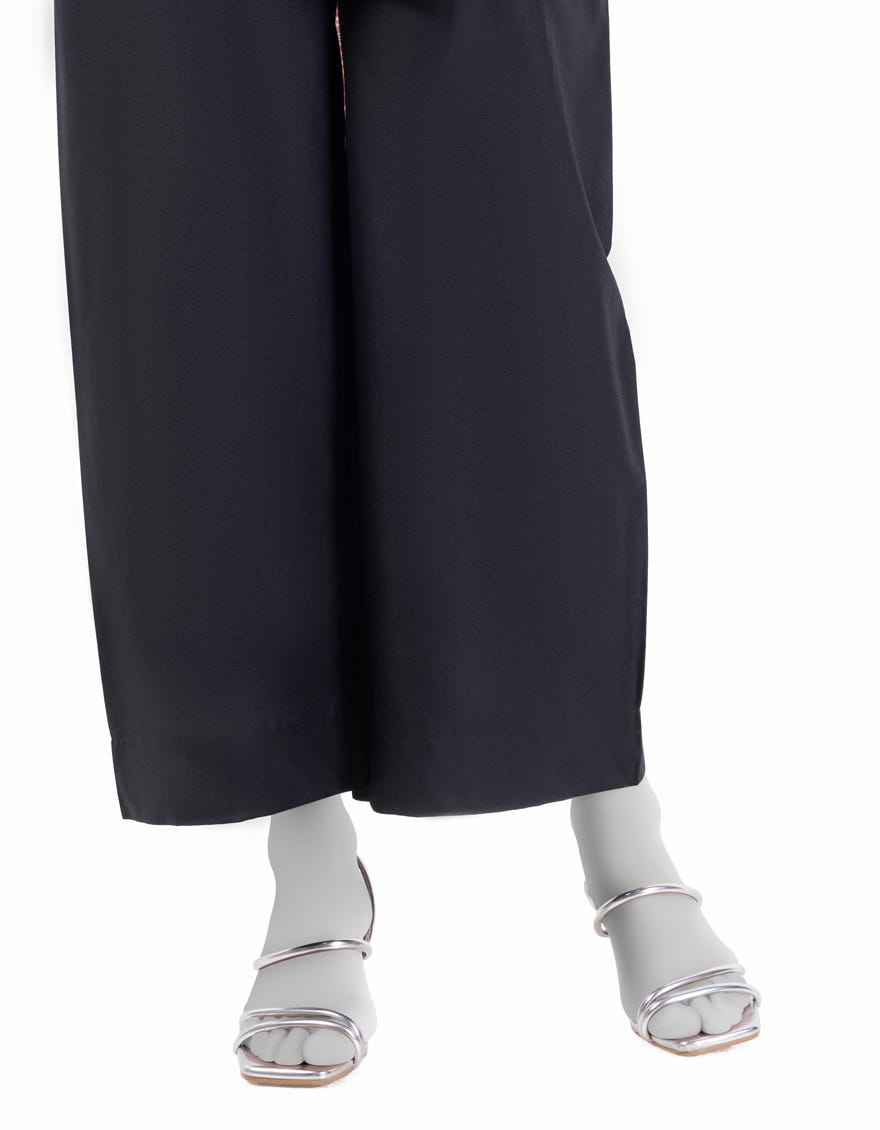 BLACK LAWN PRINTED TROUSERS | JGT-S-JTT-25-4009