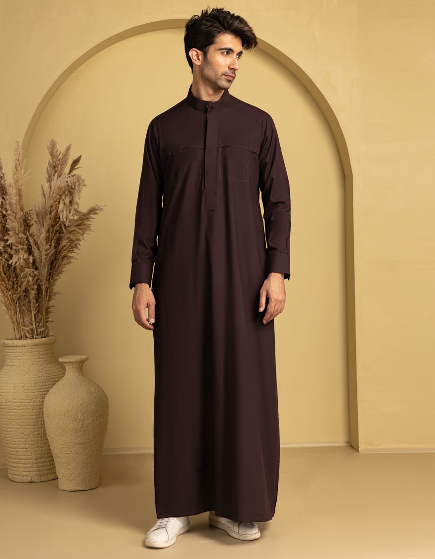 MAROON BLENDED JUBBA