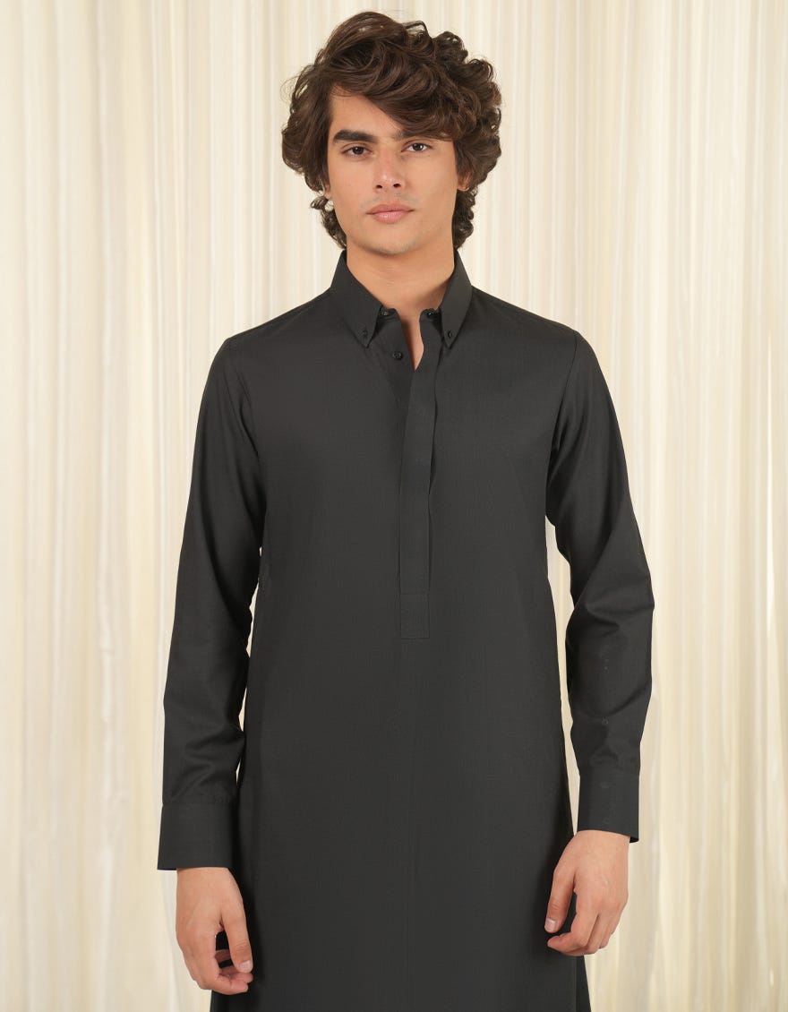 BLACK PLAIN JUBBA