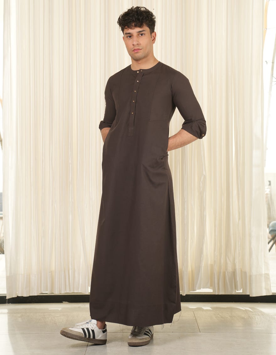 BROWN CASUAL JUBBA