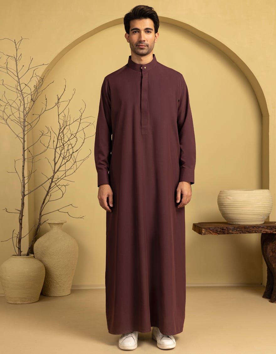 MAROON BLENDED JUBBA/THOBE | JJ-JUBBA-33178