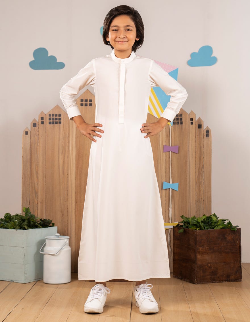 OFF WHITE PLAIN JUBBA