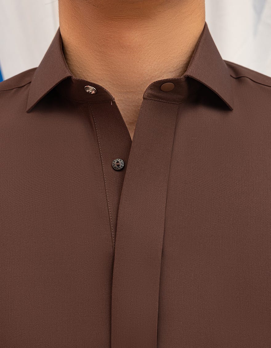 BROWN PLAIN JUBBA