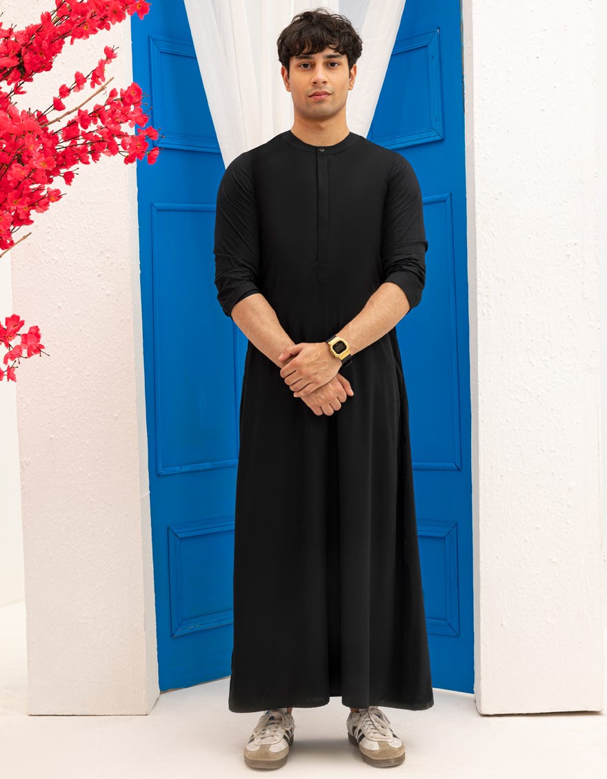 BLACK PLAIN JUBBA