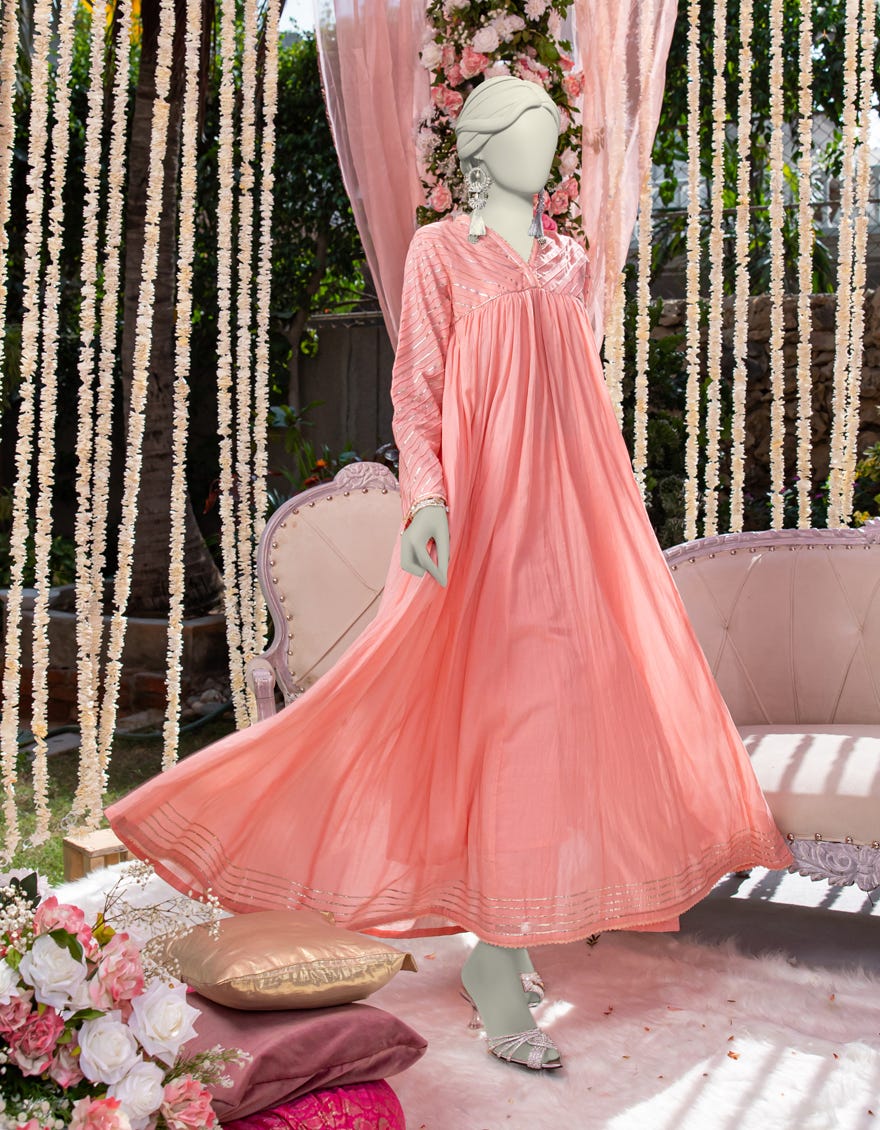 PEACH LAWN 2PC STITCHED