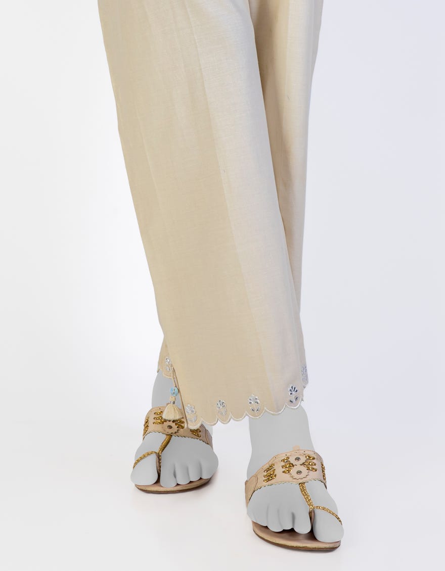 Off White Lawn Girl Trousers | Jgt-S-Jyt-24-7801