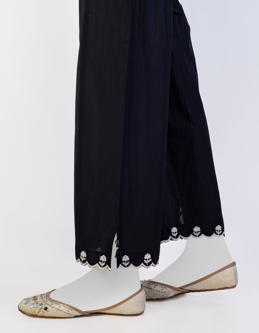 Black Lawn Girl Trousers | Jgt-S-Jyt-24-7802