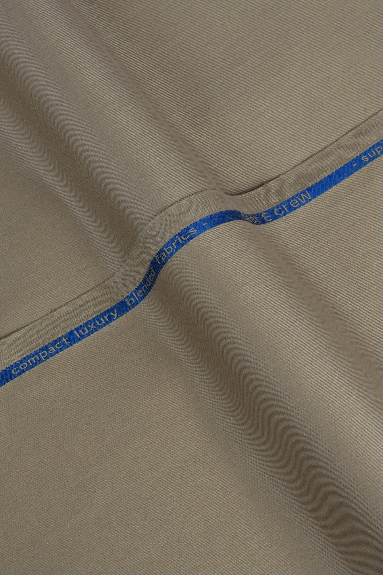 KENT - KHAKI BLENDED KAMEEZ SHALWAR FABRIC