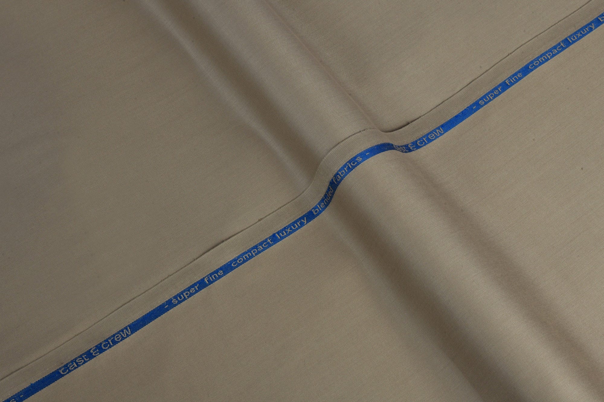 KENT - KHAKI BLENDED KAMEEZ SHALWAR FABRIC