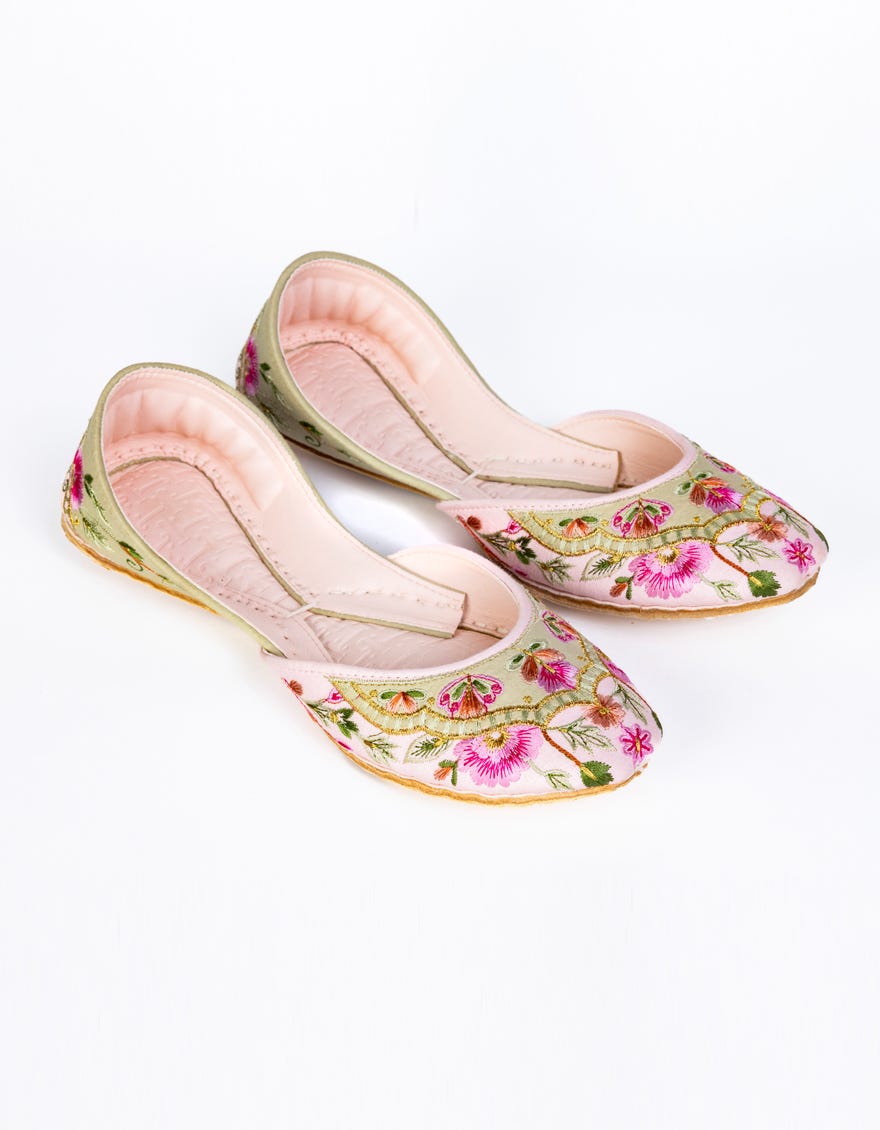 Multicolor Lawn Women Footwear | Jj-Lkh-24-309