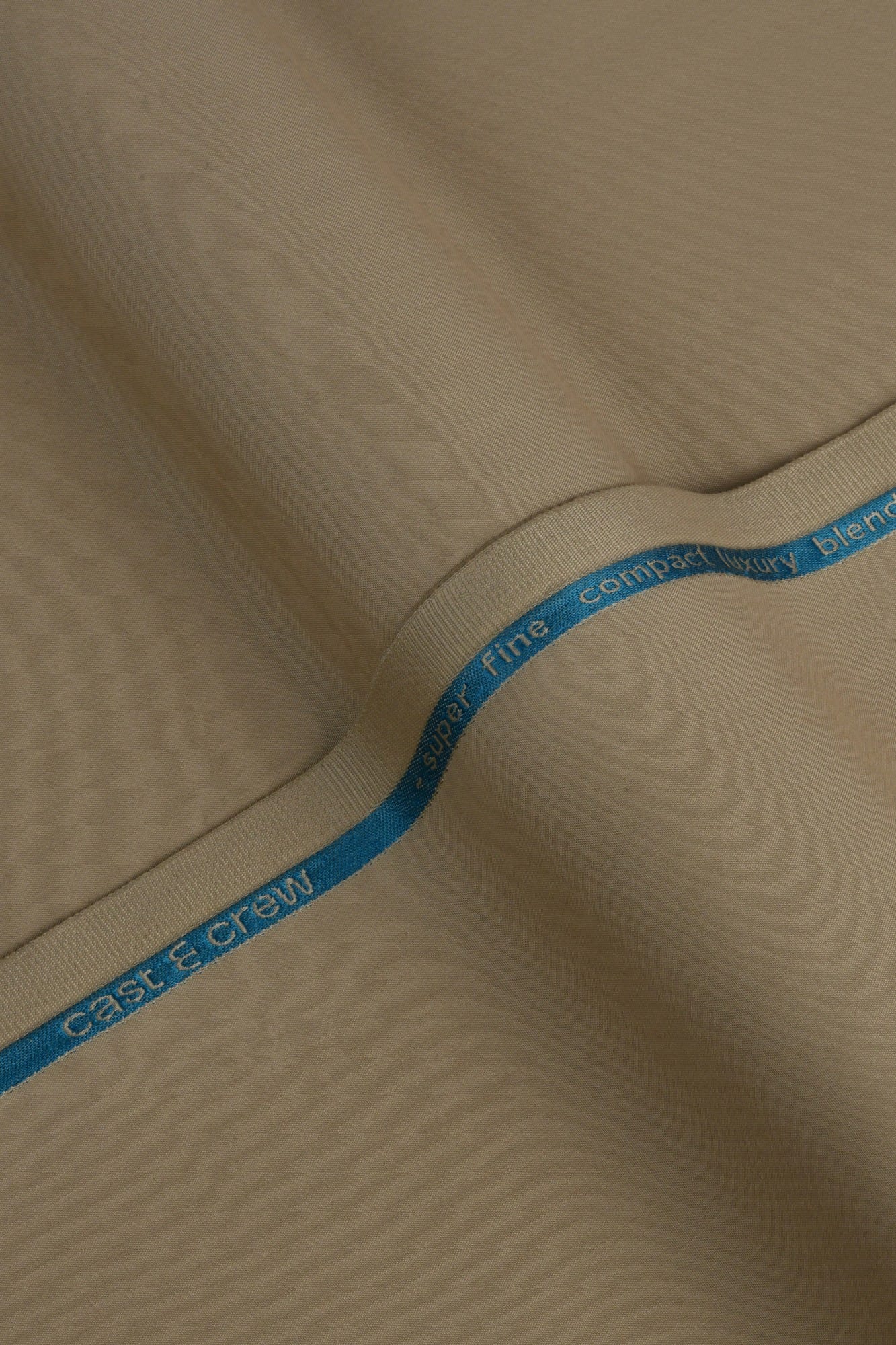 Korea - Khaki Blended Unstitched Kameez Shalwar Fabric