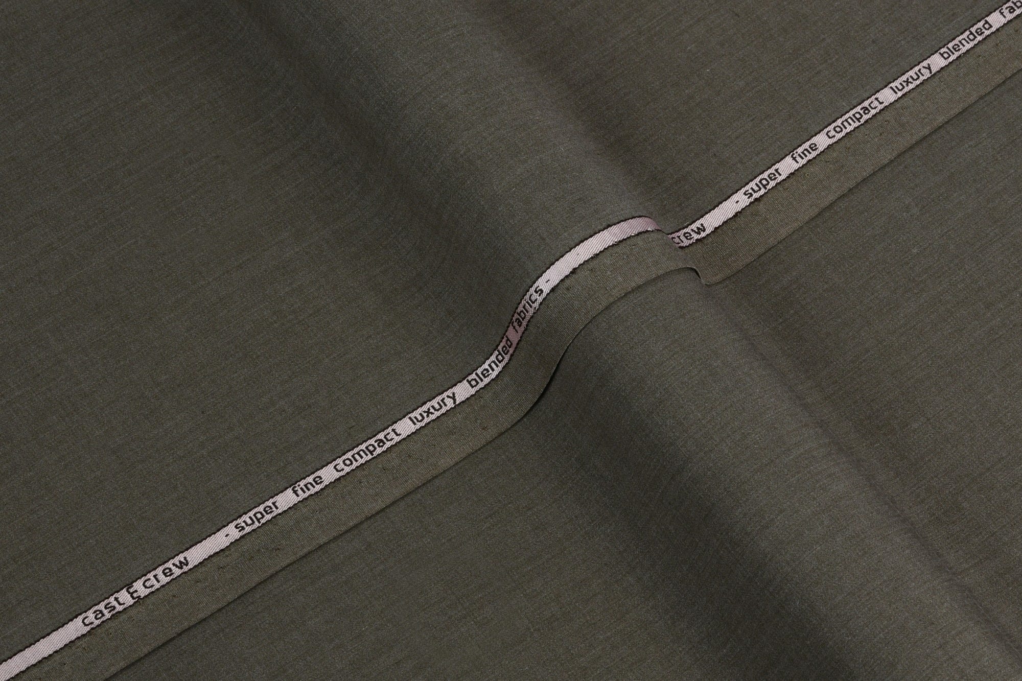 Kosovo - Khaki Blended Unstitched Kameez Shalwar Fabric