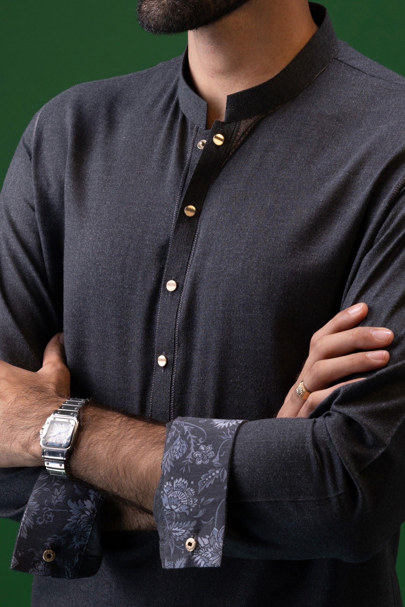 MADRID - CHARCOAL BLENDED KAMEEZ SHALWAR