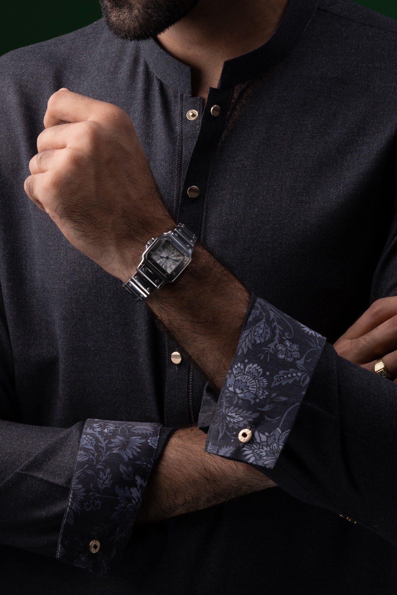 MADRID - CHARCOAL BLENDED KAMEEZ SHALWAR