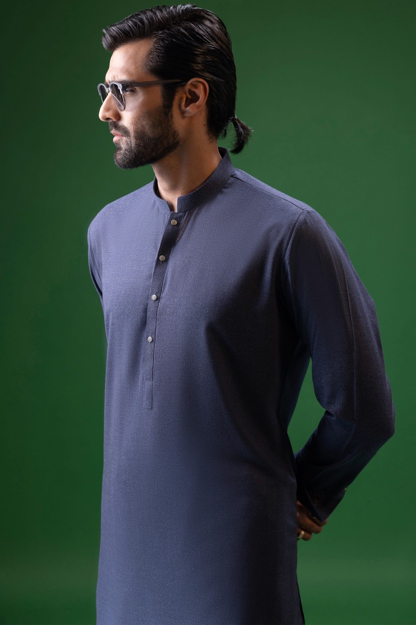 MADRID - INDIGO BLENDED KAMEEZ SHALWAR