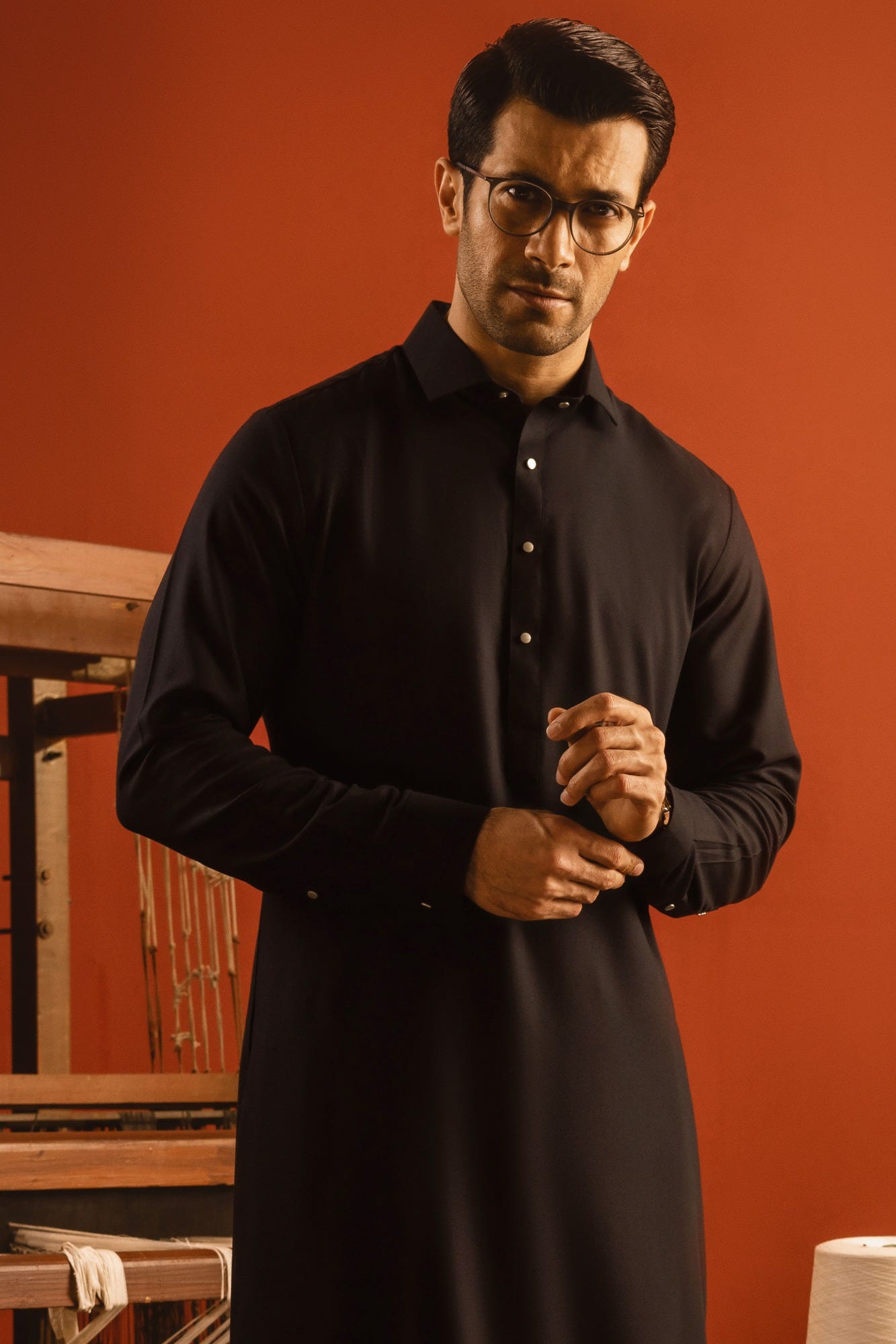 MELBOURNE - BLACK BLENDED KAMEEZ SHALWAR