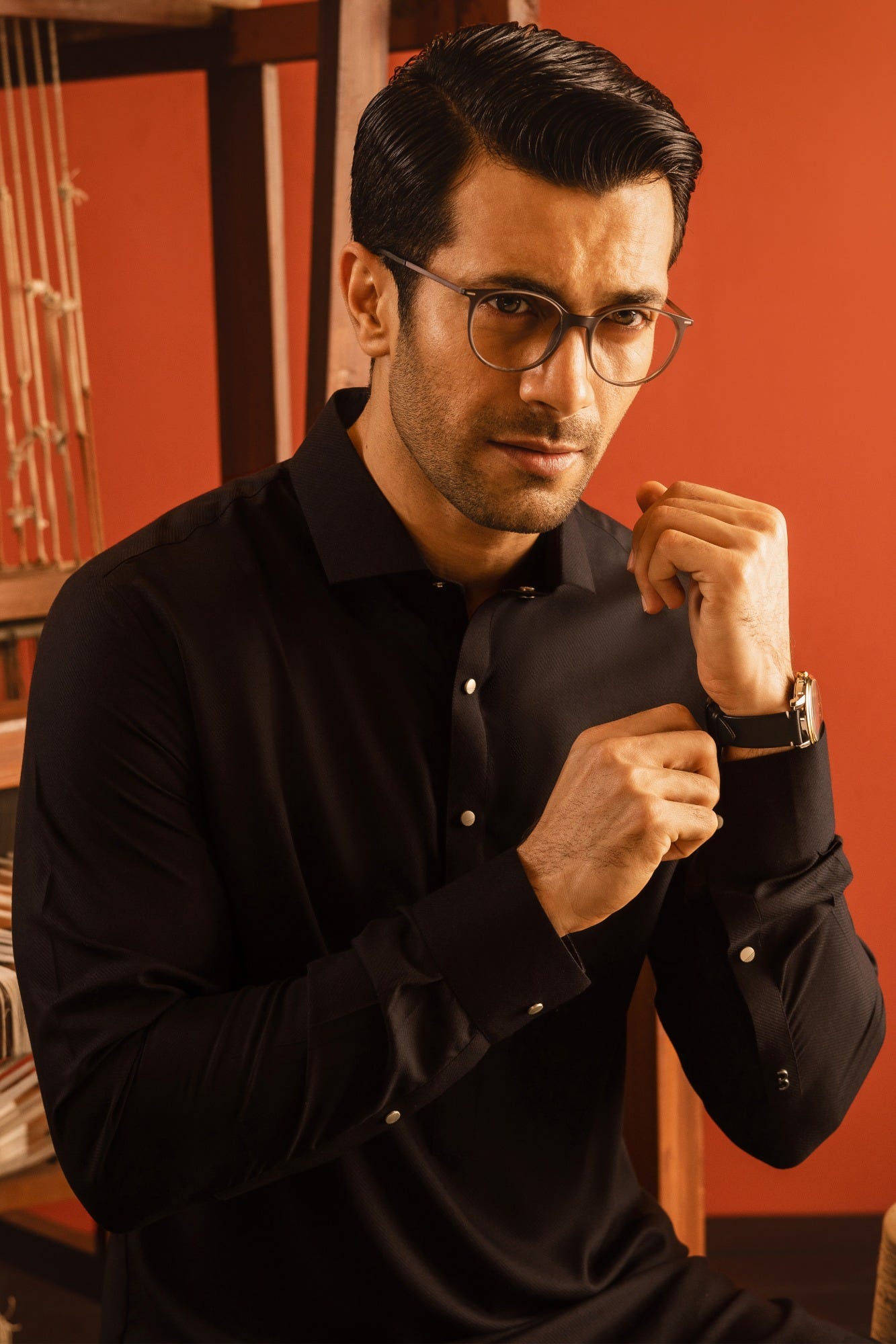 MELBOURNE - BLACK BLENDED KAMEEZ SHALWAR