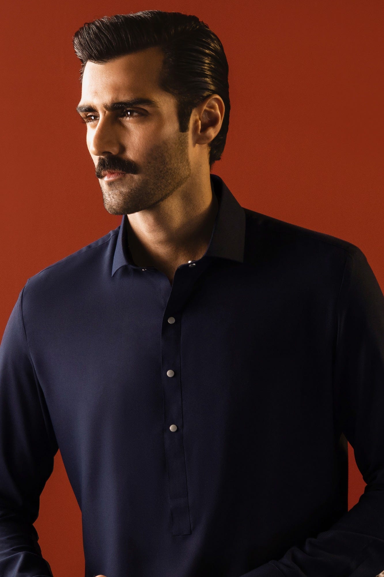 MELBOURNE - NAVY BLENDED KAMEEZ SHALWAR
