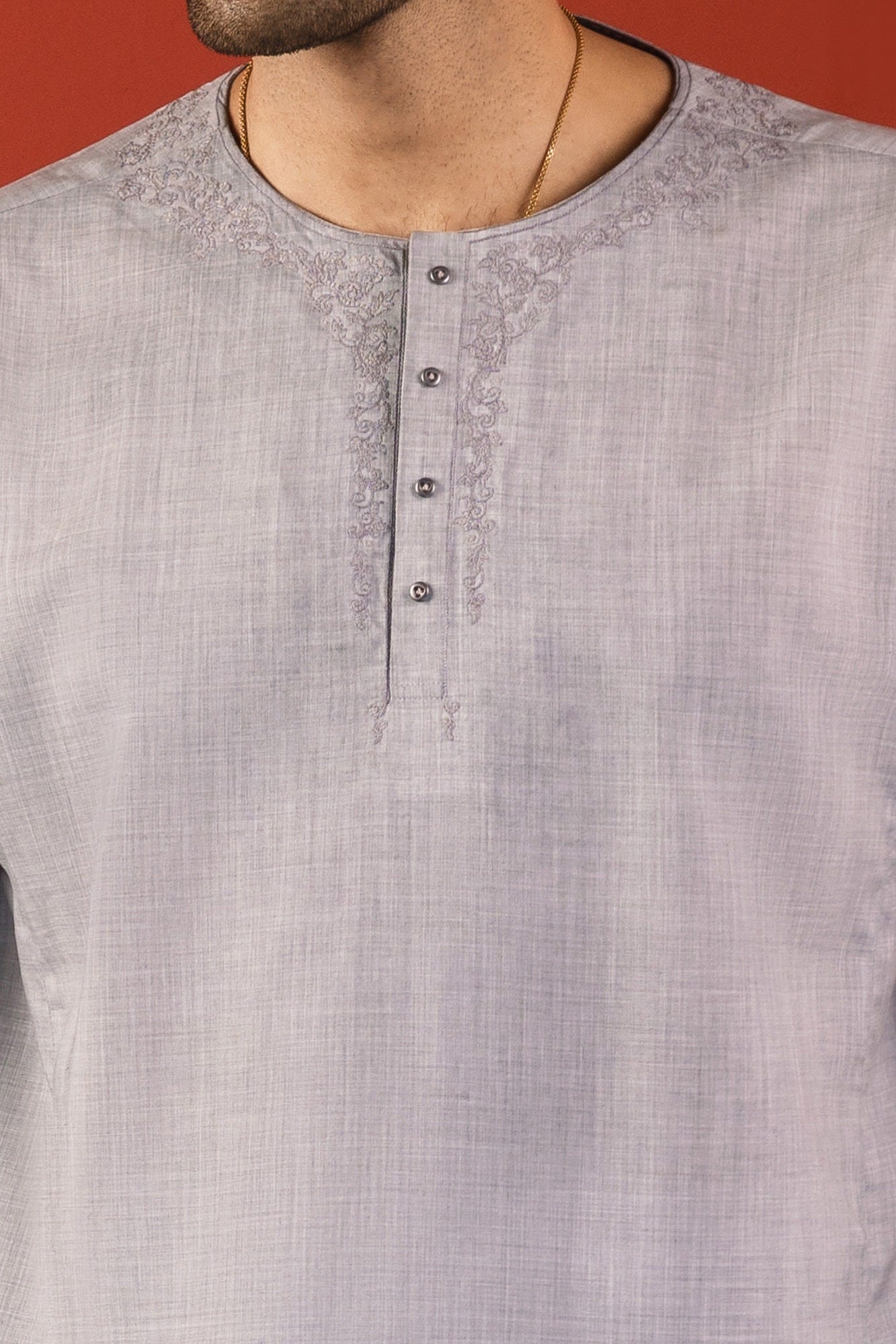 MOSCOW - GREY BLENDED KURTA TROUSER