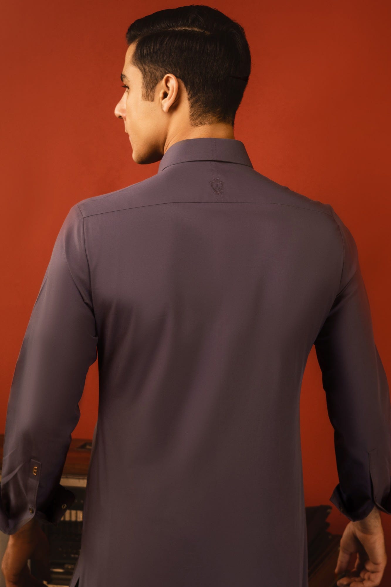 NORWAY - GREY COTTON KAMEEZ SHALWAR