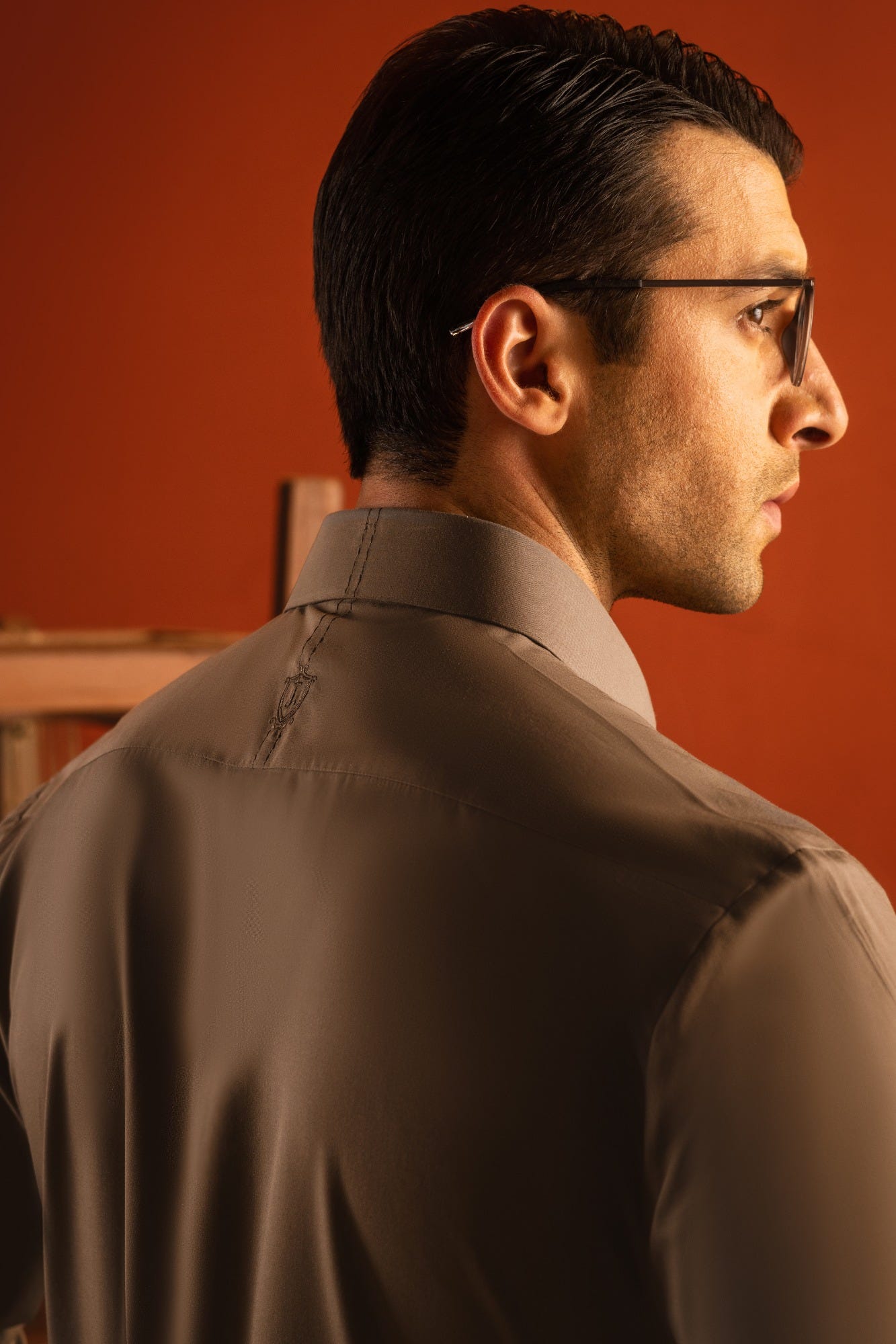 NORWAY - OLIVE COTTON KAMEEZ SHALWAR