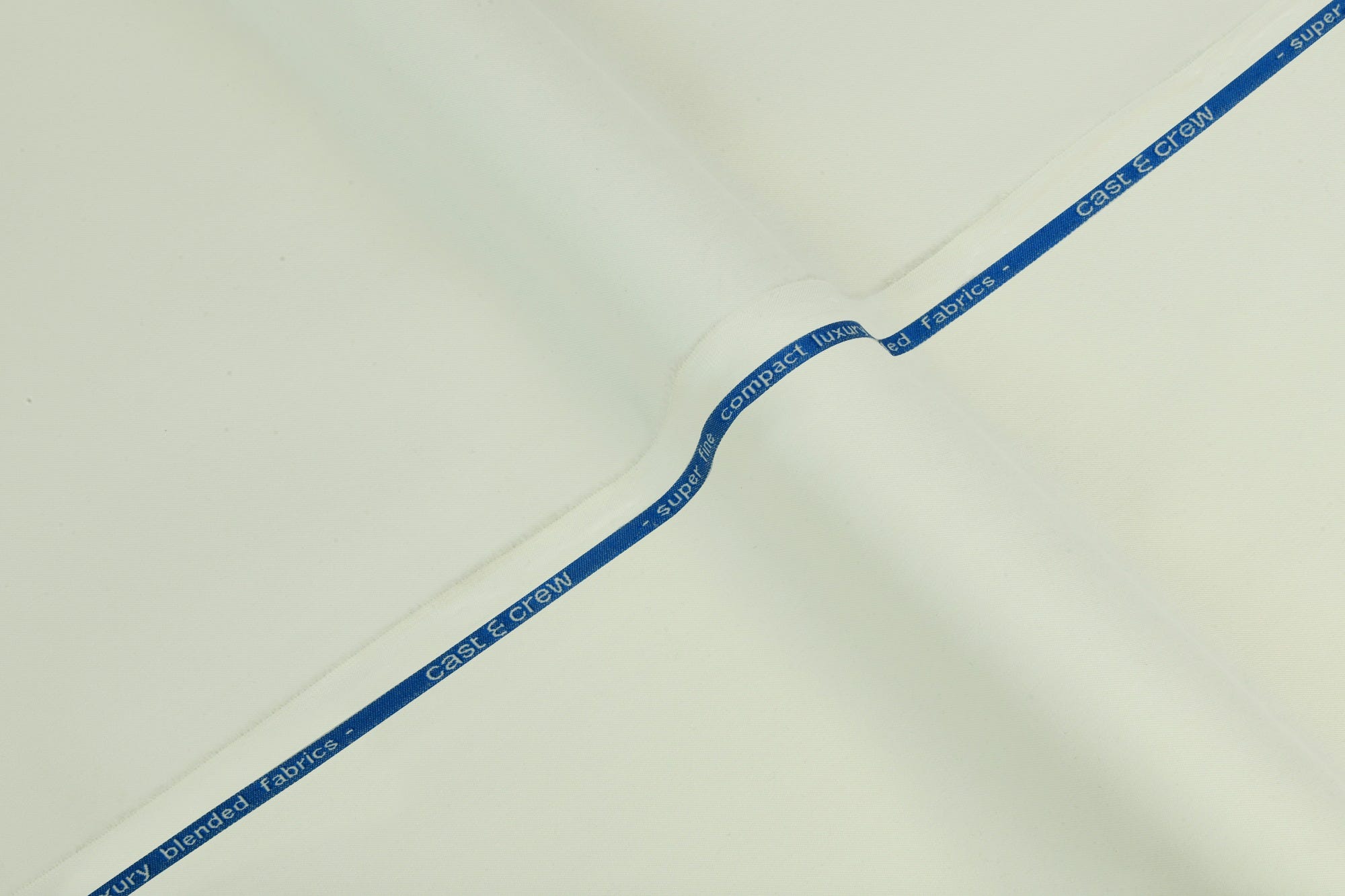 OSLO - OFF WHITE BLENDED KAMEEZ SHALWAR FABRIC