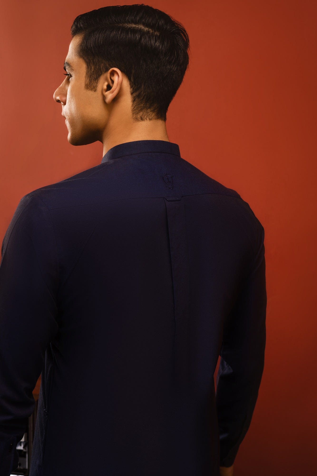 POLAND - NAVY COTTON KURTA TROUSER