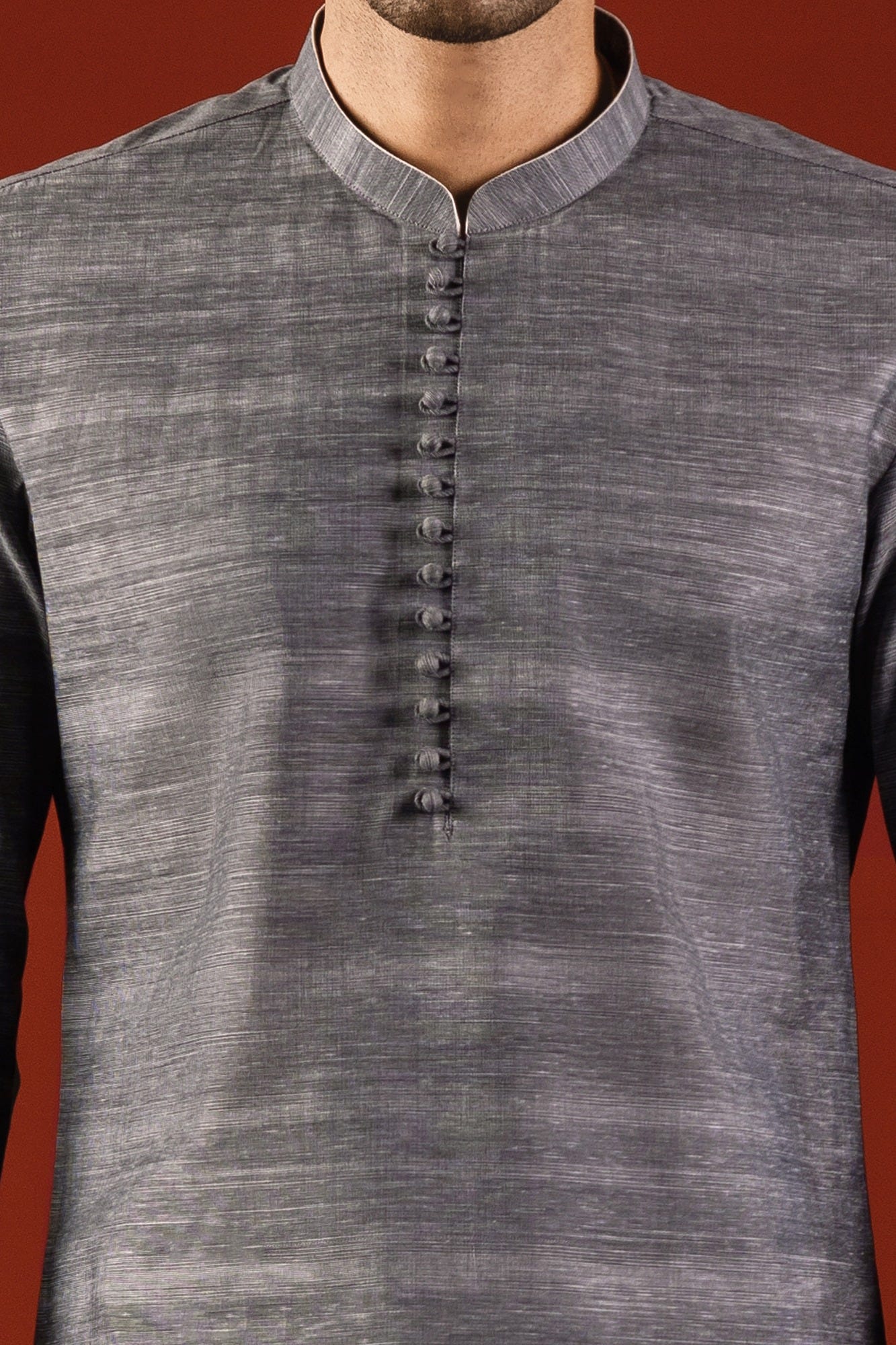 ROME - CHARCOAL COTTON KURTA TROUSER