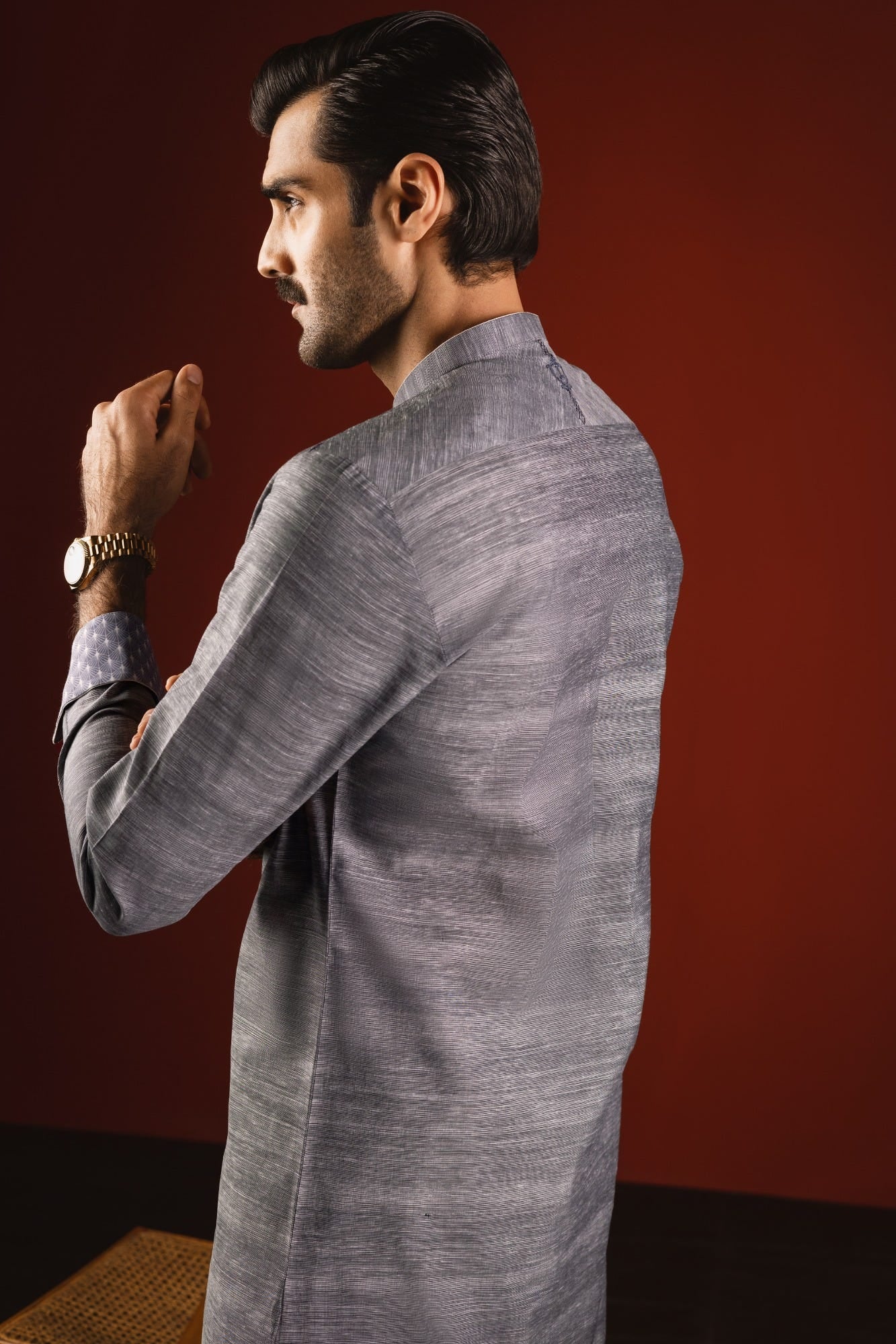 ROME - CHARCOAL COTTON KURTA TROUSER