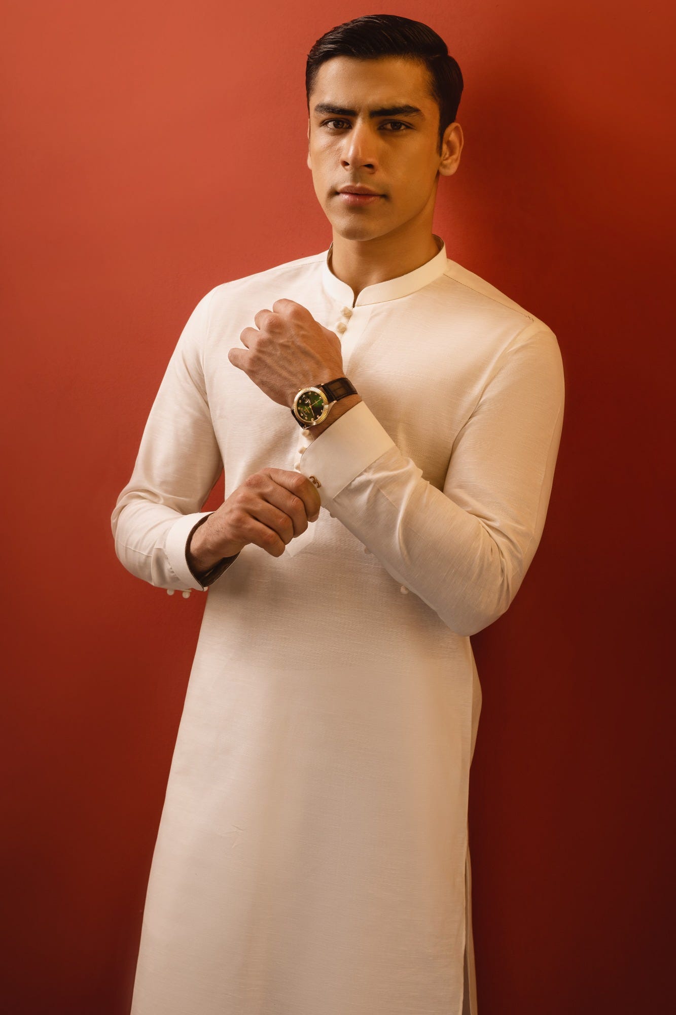 ROME - CREAM COTTON KURTA TROUSER