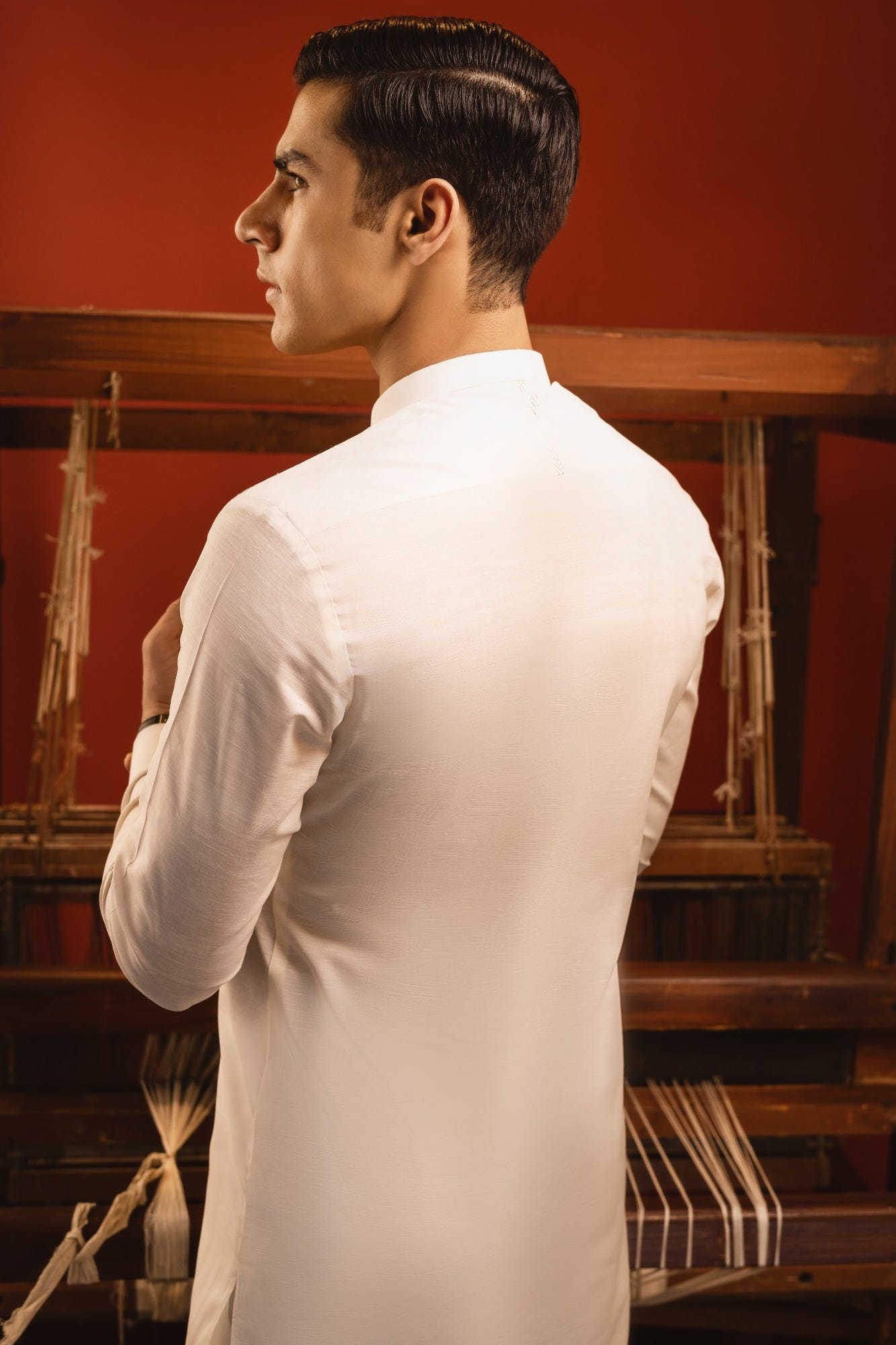 ROME - CREAM COTTON KURTA TROUSER