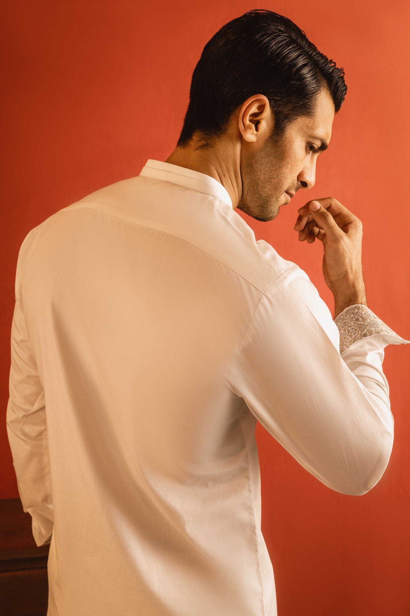 SANTORINI - PEARL WHITE COTTON KURTA TROUSER