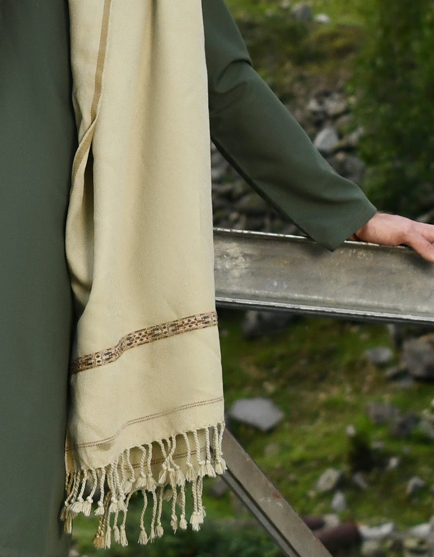 OLIVE MEN SHAWL | JJID-SHW-22-0004