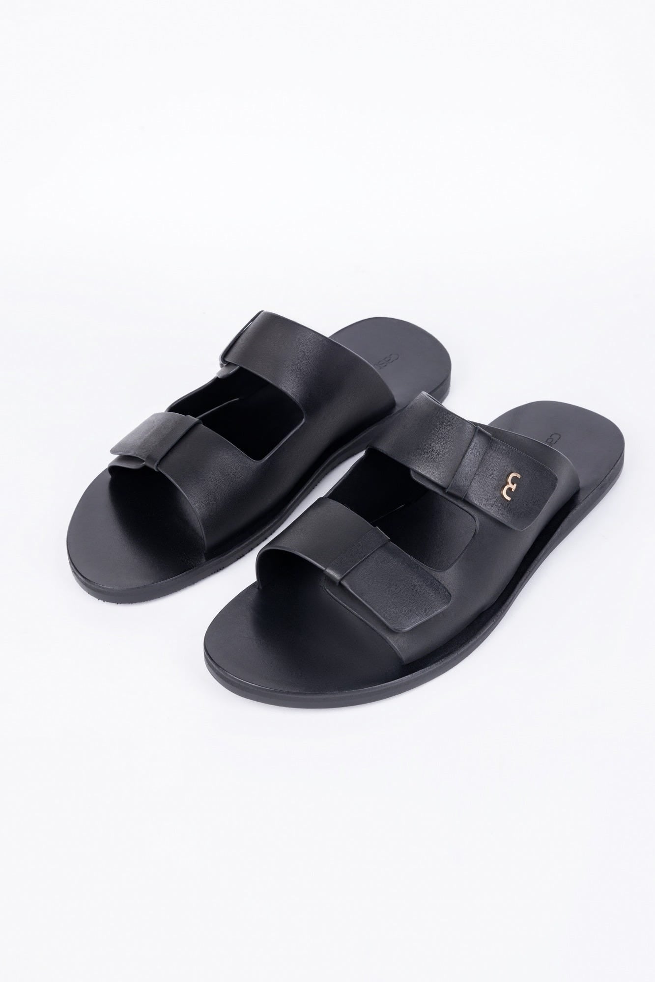 SLIPON LIFTER - BLACK SANDALS