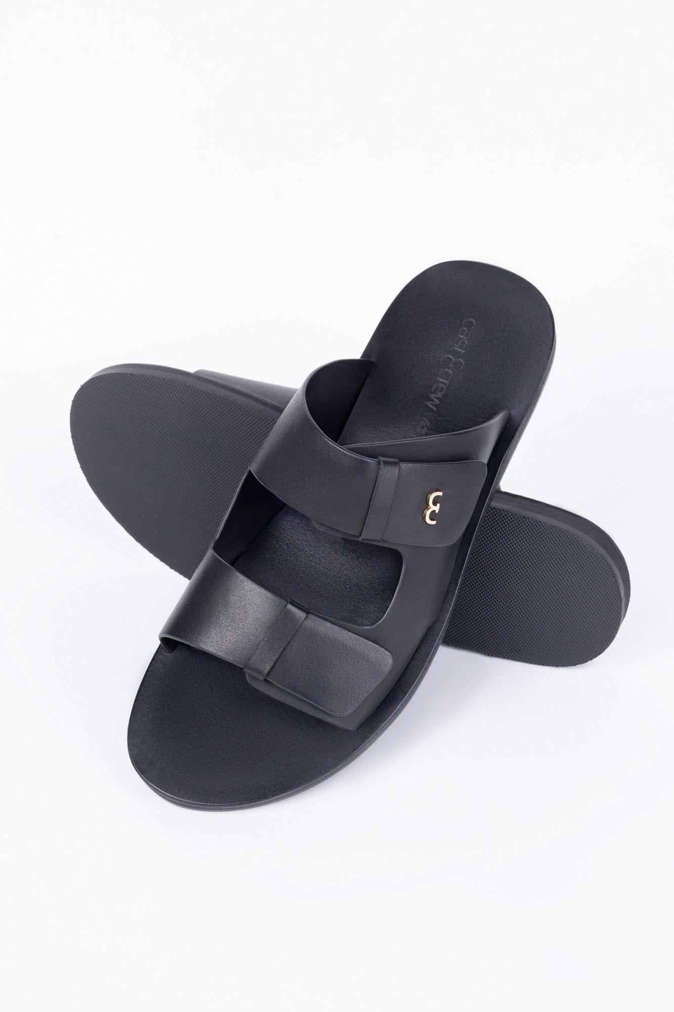 SLIPON LIFTER - BLACK SANDALS