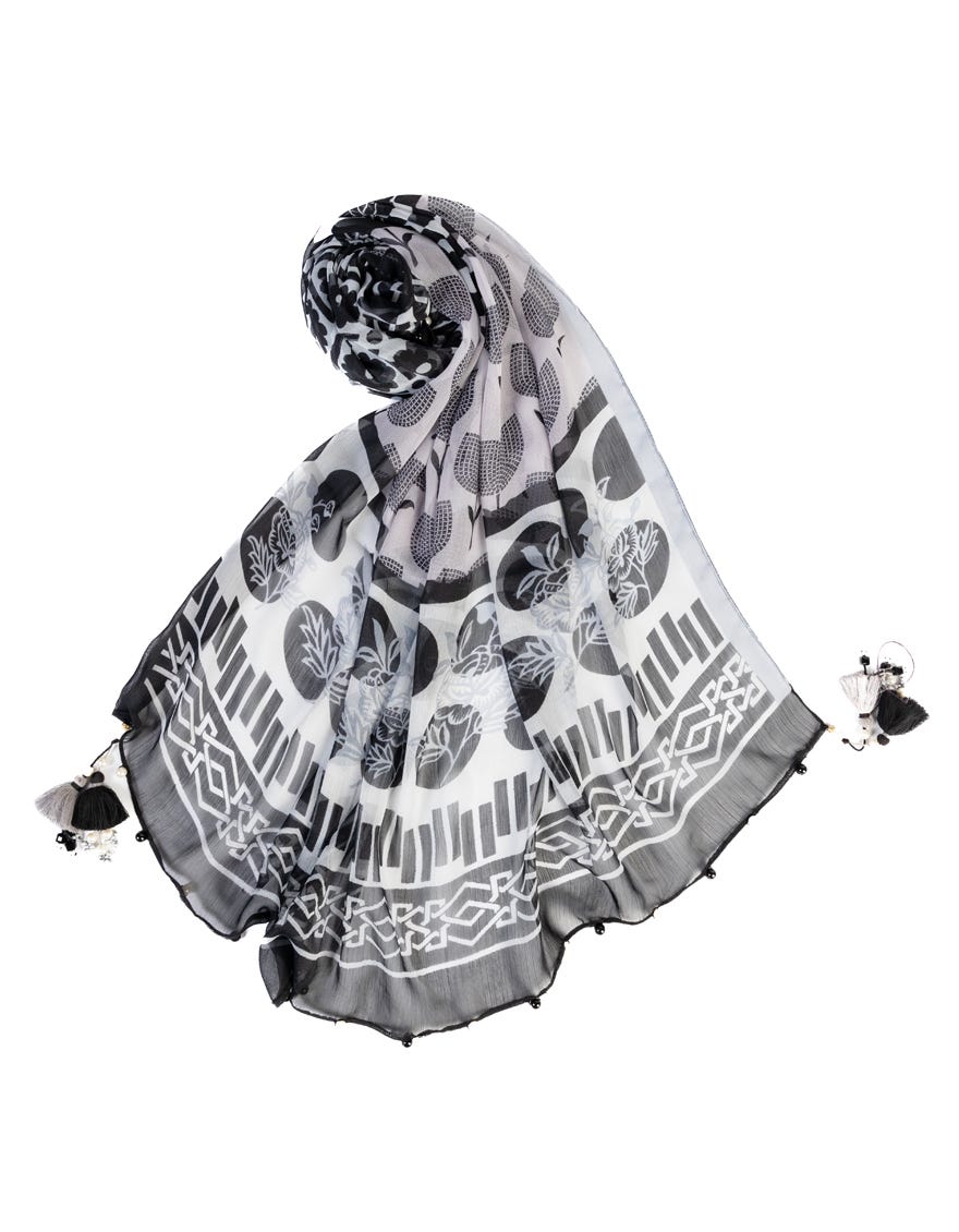 black-white-chiffon-stole-jlst-s-stl-23-2615