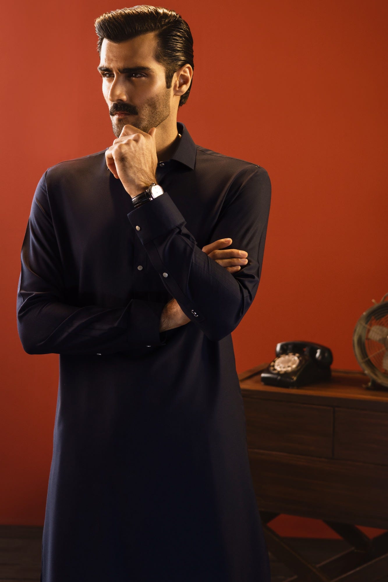 SYDNEY - BLUE COTTON KAMEEZ SHALWAR
