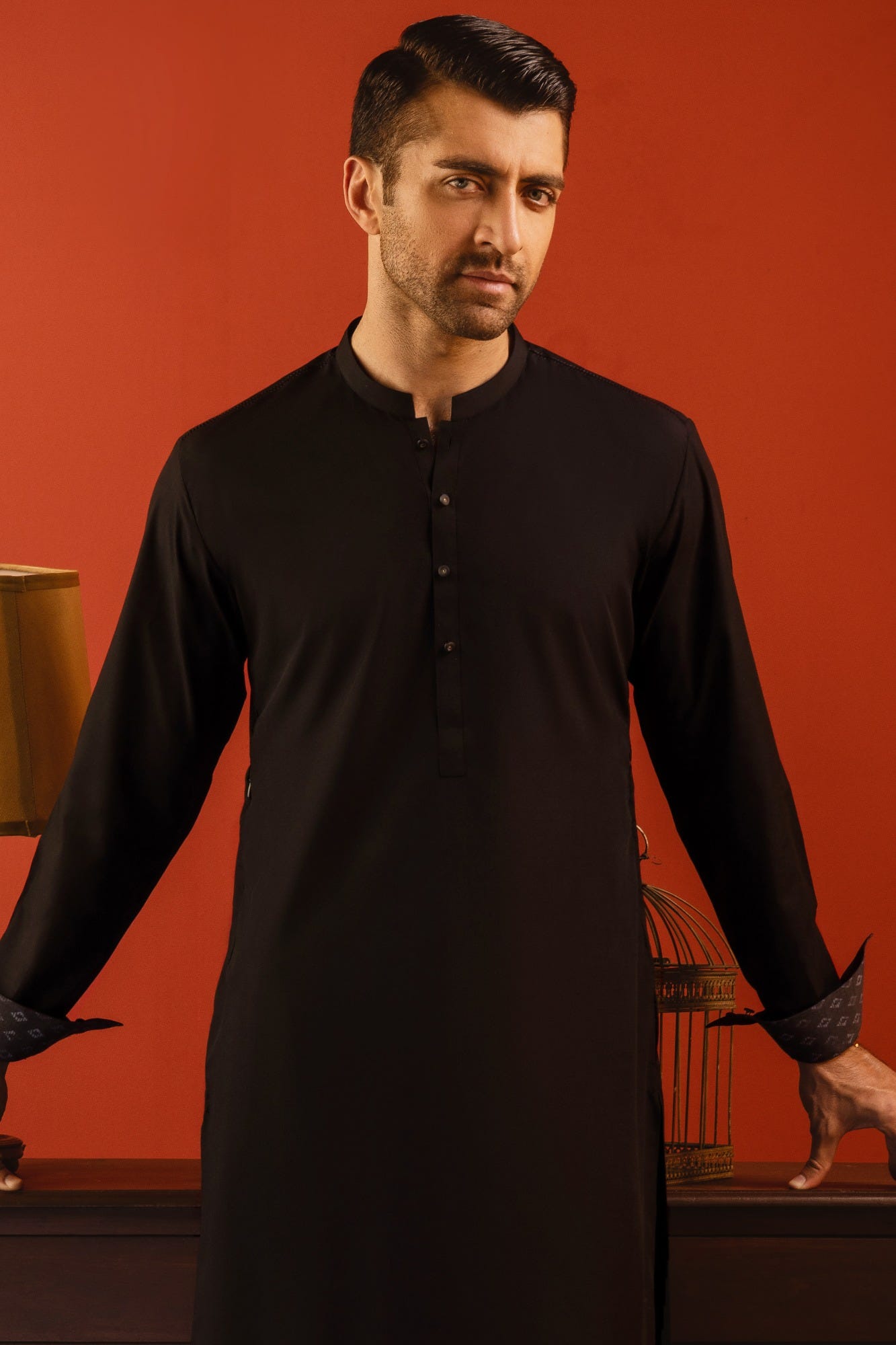 TOKYO - BLACK BLENDED KAMEEZ SHALWAR