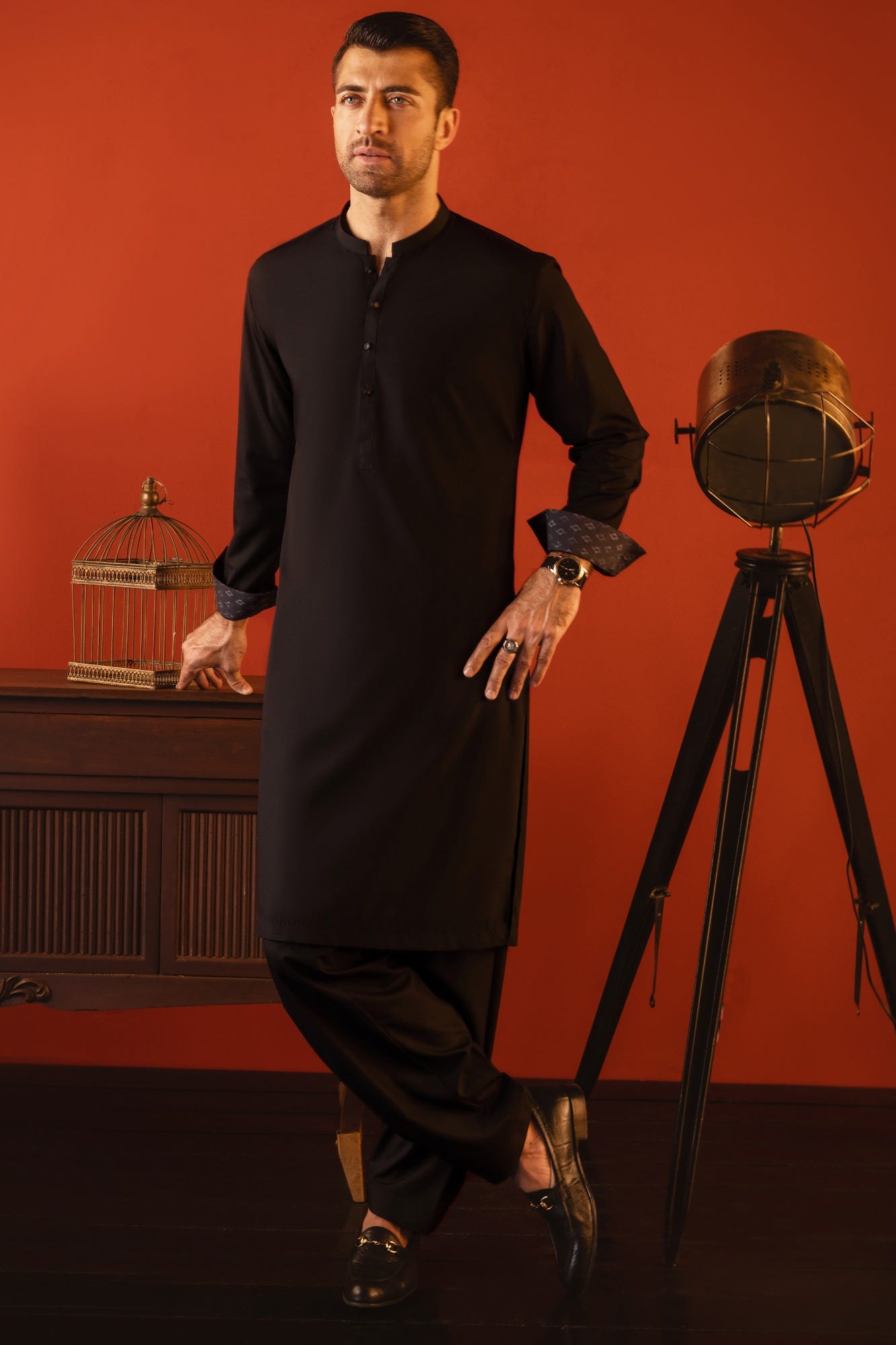 TOKYO - BLACK BLENDED KAMEEZ SHALWAR