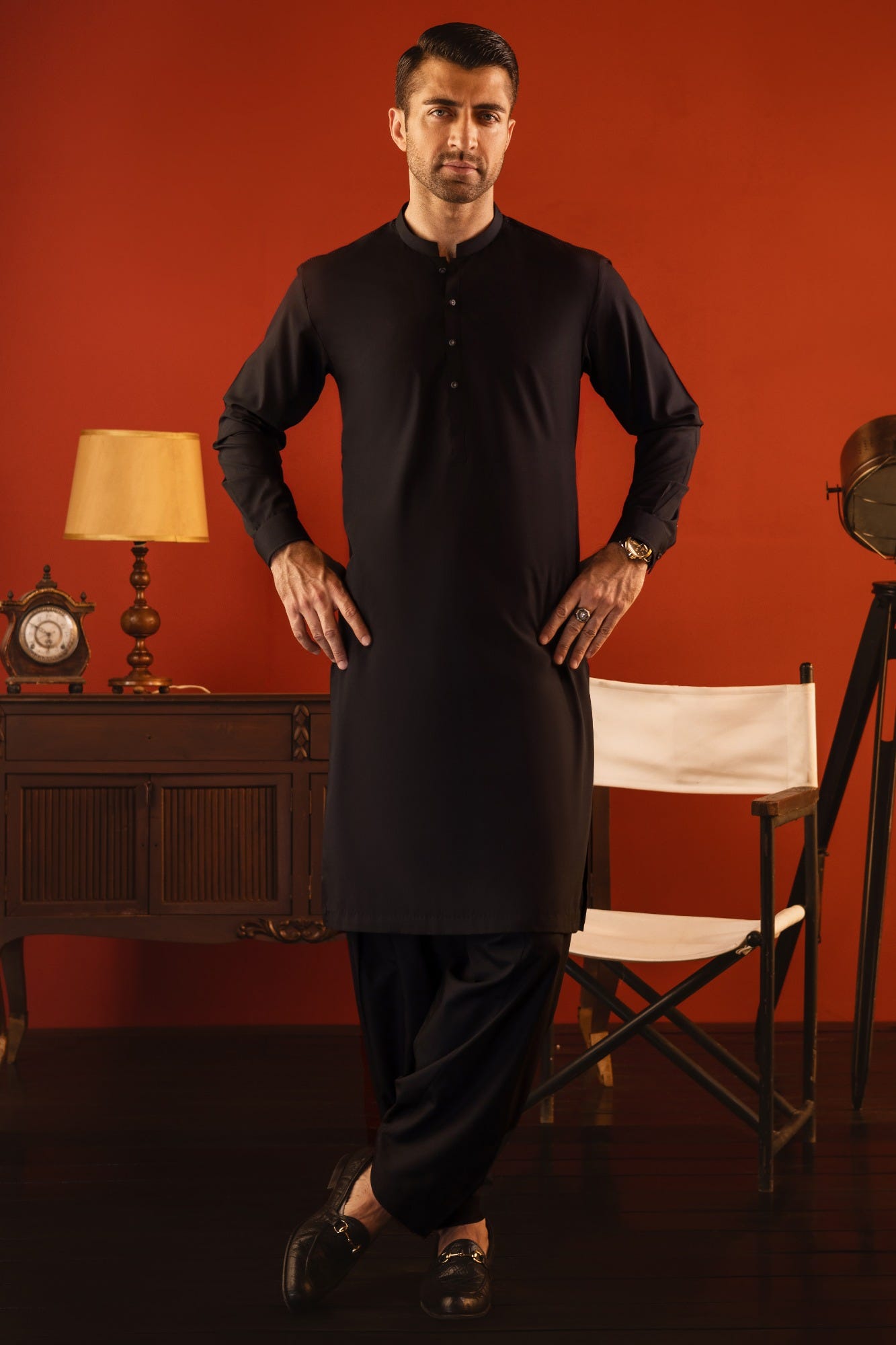 TOKYO - BLACK BLENDED KAMEEZ SHALWAR