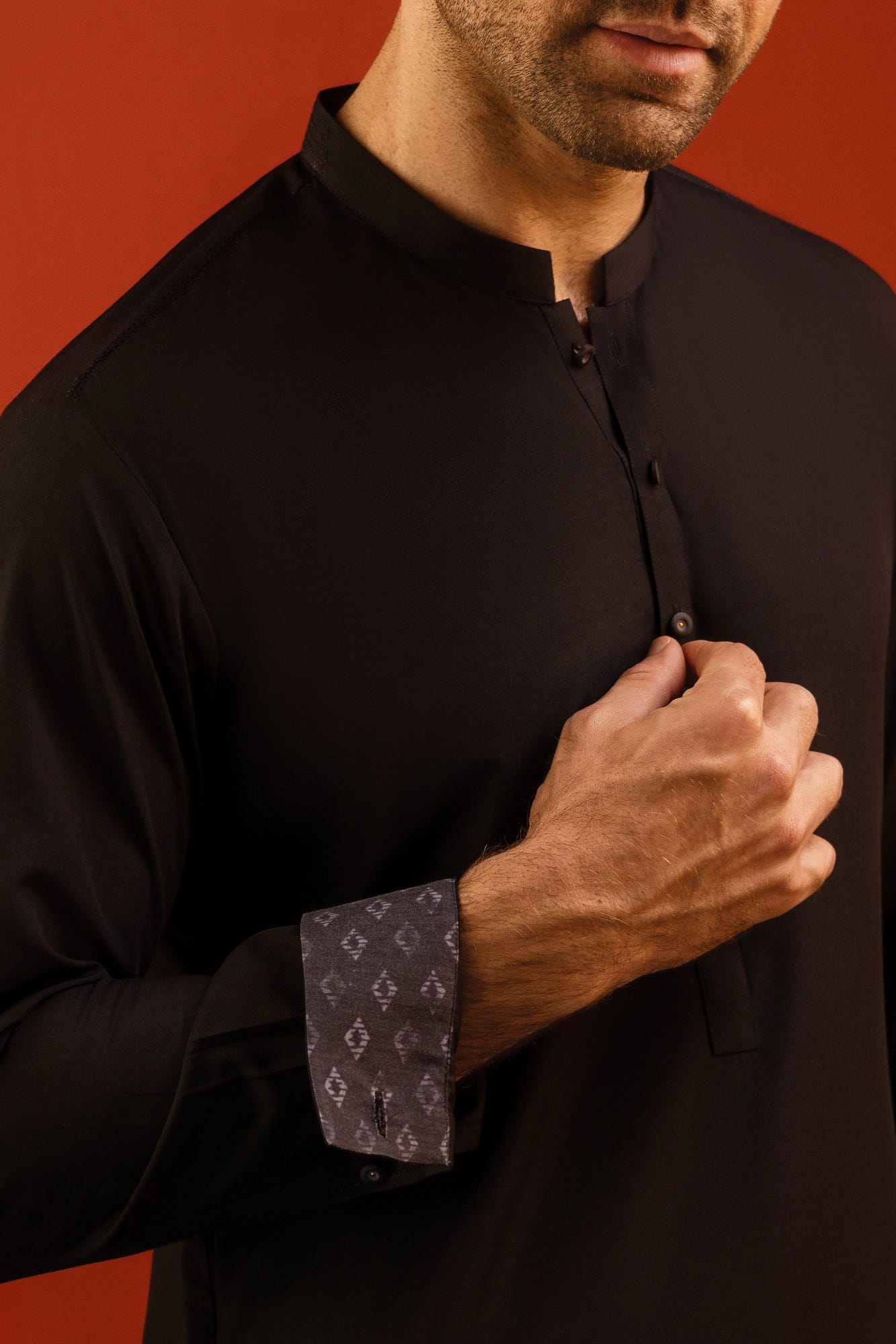 TOKYO - BLACK BLENDED KAMEEZ SHALWAR